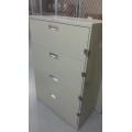 Hon Grey 4 Drawer Lateral File Cabinet, Locking Hon Grey 4 Drawer Lateral File Cabinet, Locking